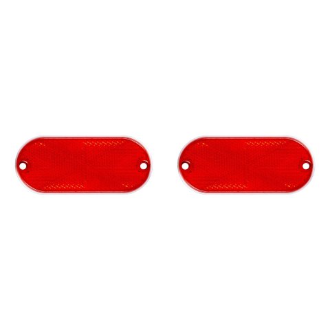 CURT Replacement Reflectors 19234 Receiver Hitch Components, for Aluminum Cargo Carrier, Sold as a Pair