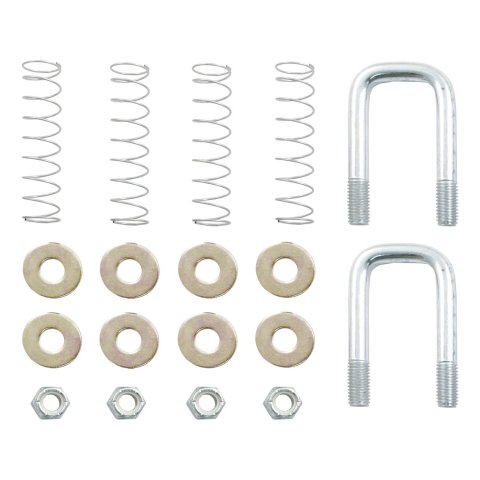 Curt Manufacturing Trailer Safety Chains and Cables 19260 Gooseneck Hitch Chain U-Bolt Kit, Replacement Original Double Lock Chain Anchor Kit (Fits 60607