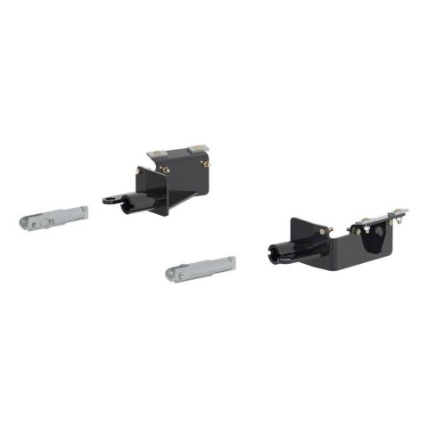 CURT Custom Tow Bar Base Plates 70136 Adapter Bracket, Plate, Steel, Black Powdercoated, Chevrolet, Kit