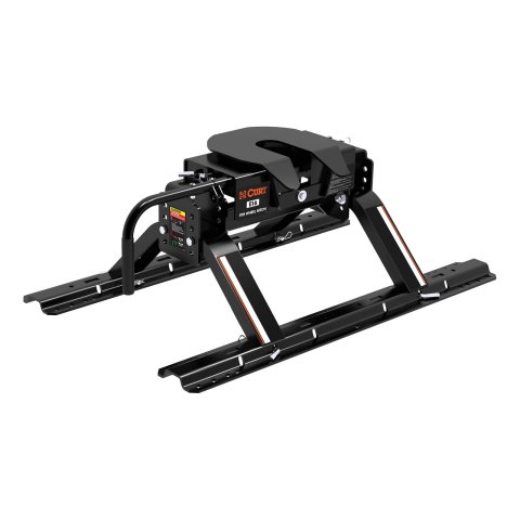CURT E16 Fifth Wheel Trailer Hitches 16116 Hitch, Dual Pivot Head, 16,000 lbs, Universal Base Rails, Kit