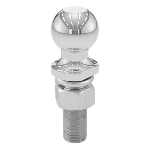 CURT Hitch Balls 40017 Ball, Chrome, 1 7/8 in. Ball, 1 in. Diameter Shank, 3 in. Length Shank, 3,500 lbs., Each