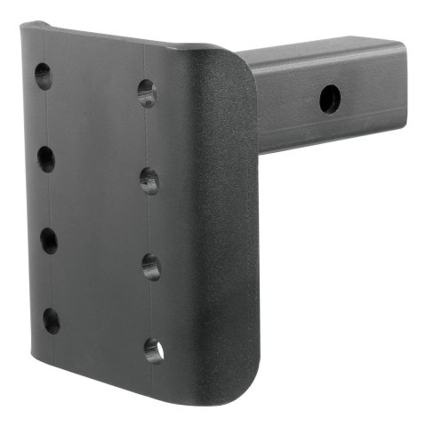 CURT Adjustable Pintle Mounts 48343 Mount, Adjustable, 17,000 lbs. , 3-Position Mounting, 2 in. Square Receiver Style, Steel, Black, Each