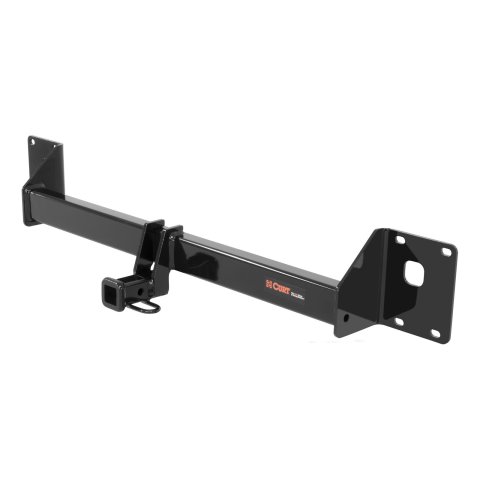 CURT Class 1 Receiver Hitch 11422 Hitch, I, 1/4 in. Receiver, Square Tube Welded, Black Powdercoated, Volkswagen, Golf Alltrack, Golf Sportwagen, Each