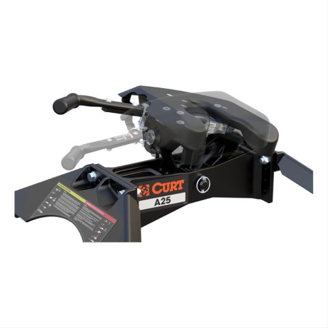 CURT A25 Fifth Wheel Trailer Hitches 16580 Hitch, 5th Head, A25, Steel, Black, Each