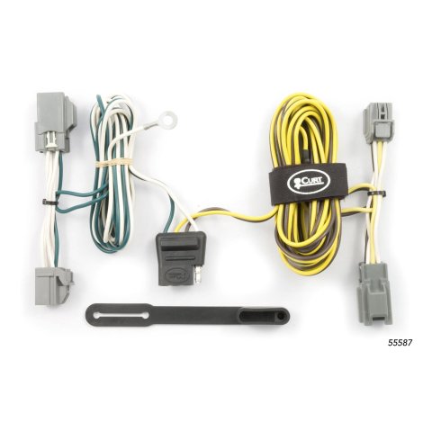 CURT Custom Wiring Connector Harnesses for 2005-2007 FIVE HUNDRED, FREESTYLE - 55587 Vehicle Towing Harness Adapter, T-Connector, 2-Wire System, Ford, Each
