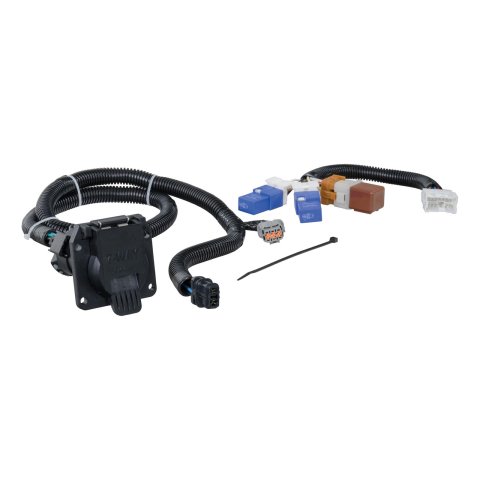 CURT Custom Wiring Connector Harnesses 56226 T-Connector, Vehicle Towing Harness Adapter, 7-way RV Female Socket, for Nissan, Suzuki, Each