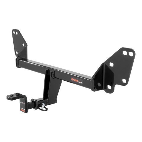 CURT Class 1 Receiver Hitch 119003 Hitch, I, 1/4 in. Receiver, Square Tube Welded, Black Powdercoated, with Old-Style Ball Mount, Cadillac, Chevrolet, Each