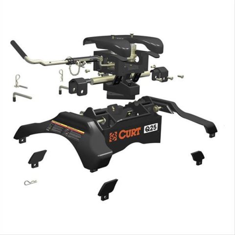 CURT Q25 Fifth Wheel Trailer Hitches 16265 5th hitch Includes 5th wheel legs, pins & clips