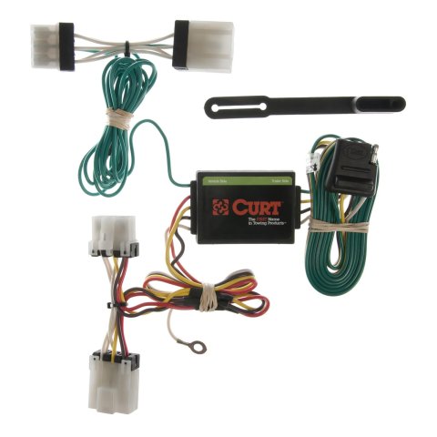 CURT Custom Wiring Connector Harnesses for 1987-1994 D21, 1987-1995 PATHFINDER, 1995-1997 PICKUP - 55353 Vehicle Towing Harness Adapter, T-Connector, 3-Wire System, Converter, Nissan, Each