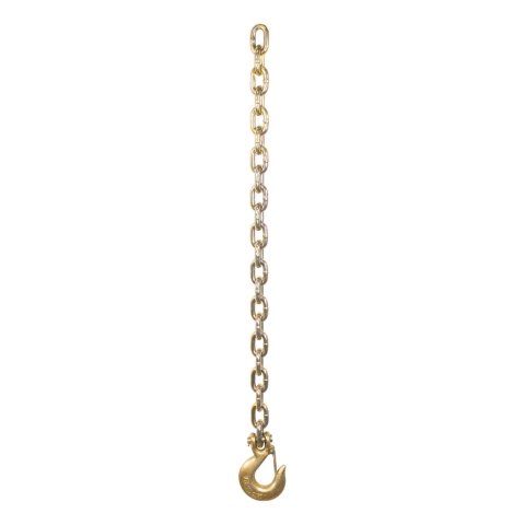 CURT Safety Chain Assemblies 80316 Chain, Steel, Zinc Plated, 24,000 lb. Break Force, 35 in. Length, Clevis Hook Ends, Each