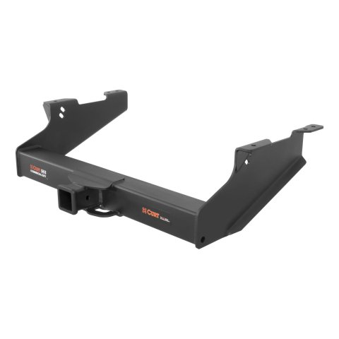CURT Class 5 Receiver Hitch 15704 Hitch, Rear, V, 2 1/2 in. Square Receiver, Carbide Powdercoated, Dodge, Ram, Each