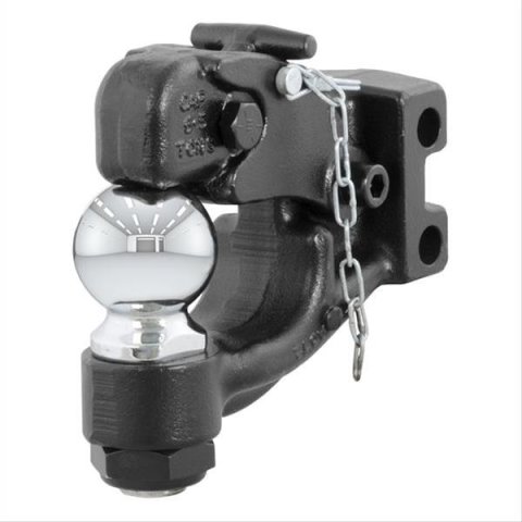 CURT Combination Ball/Pintle Hooks 45922 Ball & Pintle Combo, Channel Mount, For 45902, Each