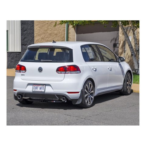 CURT Class 1 Receiver Hitch 11000 Trailer Hitch, I, 1-1/4 in. Receiver, Black, Round Tube, Ball Mount, Volkswagen, Each