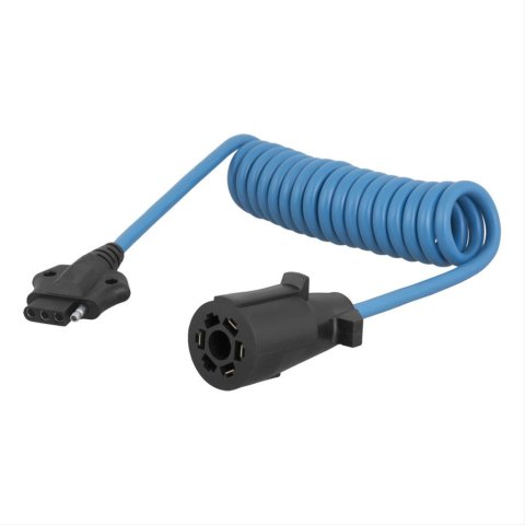 Curt Manufacturing Trailer Wiring Harnesses 57271 7-WAY TO 4-WAY COILED Adapter