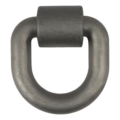CURT Forged Lashing Ring and Brackets 83770 Cargo Tie Down Anchor, D-Ring, Steel, Natural, 46,760 lb. Capacity, Each
