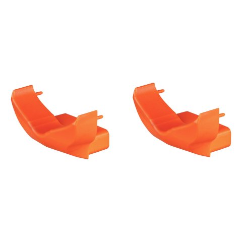 CURT Bike Rack End Caps 19267 Accessories, Caps, Plastic, Orange, Pair