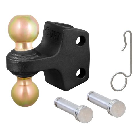 Curt Manufacturing Receiver Hitch Ball Mounts 45934 Dual Attachment