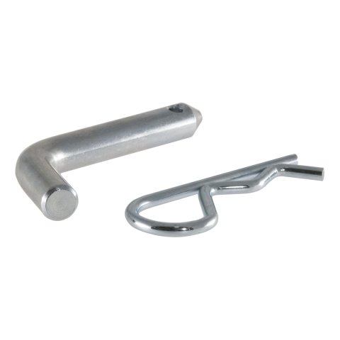 CURT Receiver Pins and Clips 21400 Hitch Pin, 1/2 in. Diameter, Steel, Zinc Plated, Clip, Universal, Kit
