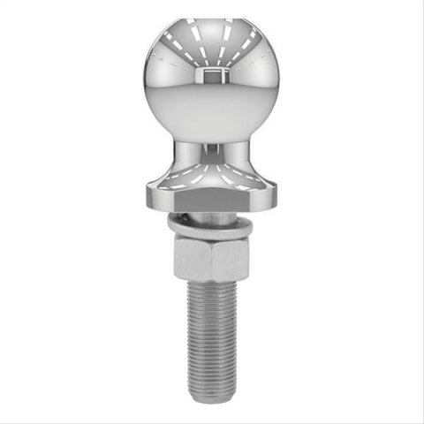 CURT Hitch Balls 40019 Ball, Chrome, 2 in. Ball, 0.750 in. Diameter Shank, 3 in. Length Shank, 3,500 lbs., Each
