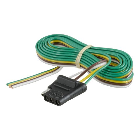 CURT Trailer Harness Adapters 58041 Vehicle Towing Adapter, Adapter, 4-Way Flat, 60 inch Bonded Wire, Universal, Each