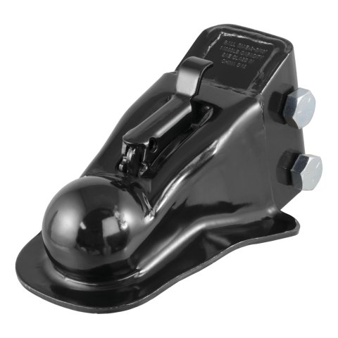CURT Adjustable Couplers 25330 Trailer Coupler, Adjustable, Simple Latch, Steel, Black, 2,100 lbs. Tongue Weight, 14,000 lbs. Gross Load