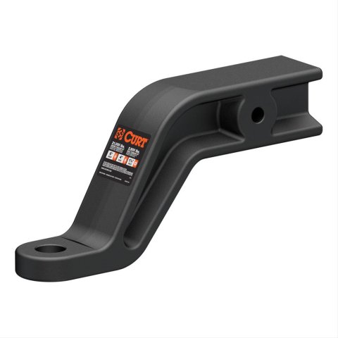 CURT Magnum One-Piece Forged Ball Mounts 45431 Receiver Hitch Mount, Carbide, 3 in. Square, 6 in. Drop, 4 in. Rise, 10 in. Length, Each