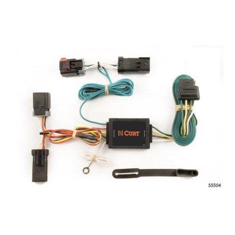 CURT Custom Wiring Connector Harnesses for 2003-2005 RAM 3500, 2500, 2002-2005 1500 - 55504 Vehicle Towing Harness Adapter, T-Connector, 3-Wire System, Converter, Dodge, Each