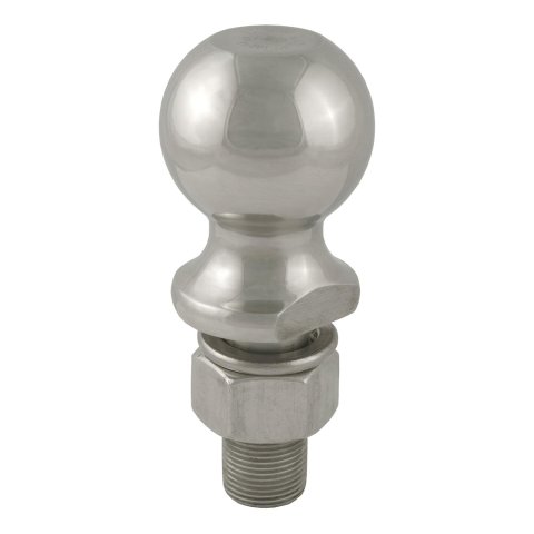 CURT Hitch Balls 40084 Ball, Stainless Steel, 2 5/16 in. Ball, 1 in. Diameter Shank, 2.125 in. Length Shank, 7,500 lbs., Each