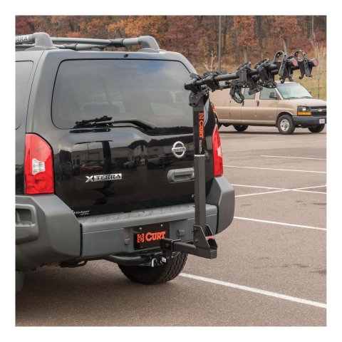 CURT Premium Hitch-Mounted Bike Racks 18065 Racks, Rack, Frame-Style Rack, Hitch Mount, 2 in. Receiver Size, 5 Capacity, Steel, Black, Each