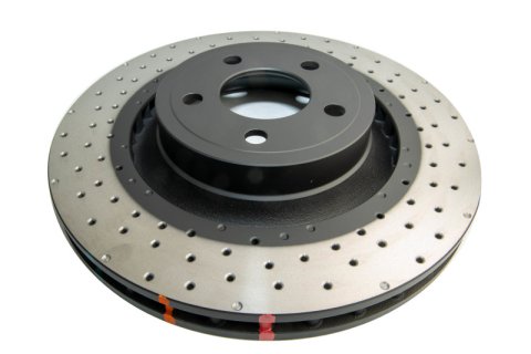 Disc Brakes Australia USA LLC Brake Rotors DBA42164XD 4000 XD Crossdrilled and Dimpled KP [ Ford Mustang 15-> F ]