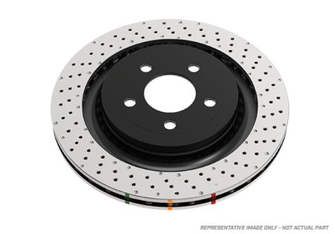Disc Brakes Australia USA LLC Brake Rotors DBA42696XD 4000 Crossdrill Dimple KP [ Mercedes C class AMG CLK 350/500/AMG SLK AMG F ]
