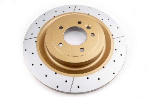 Disc Brakes Australia USA LLC Brake Rotors DBA3091X Street Gold Cross-drilled/slotted PP [ Land Rover/Range Rover LG Series L405 13-> & Range Rover Sport LW Series L494 13-> R ]