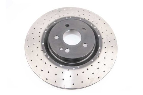 Disc Brakes Australia USA LLC Brake Rotors DBA42698XD 4000 Crossdrilled and Dimpled KP [ Mercedes AMG 45 12 -> F ]