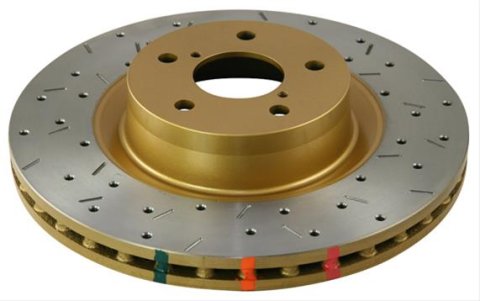 DBA HD Series 4000XS Brake Rotors DBA4553XS 4000 Cross Drilled/Slotted Rotor