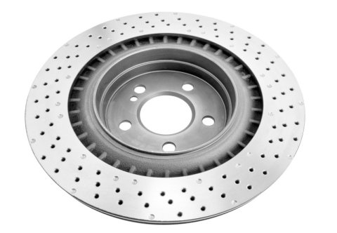 Disc Brakes Australia USA LLC Brake Rotors DBA42691XD 4000 Crossdrill Dimple KP [Mercedes C63 AMG Series W204 08-15 R]