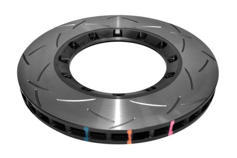 Disc Brakes Australia USA LLC Brake Rotors DBA53050.1S 5000 Rotor T3 Slot - With Replacement NAS Nuts KP [ Subaru WRX STi (Brembo 6 Pot R Yellow Calipers) 19 Inch Rim 04/17-> F ]