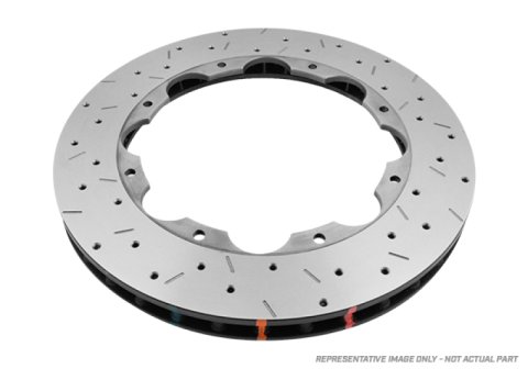 Disc Brakes Australia USA LLC Brake Rotors DBA5418.1XS 5000 Rotor XS - With Replacement NAS Nuts KP [ Mitsubishi EVO V-IX 96-08 F ]