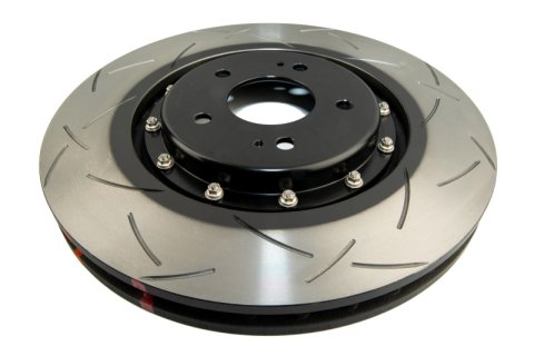 Disc Brakes Australia USA LLC Brake Rotors DBA52224V2BLKS 5000 Fully Assembled 2-piece Black Hat T3 Slot KP [ MITSUBISHI EVO 10 - F ]