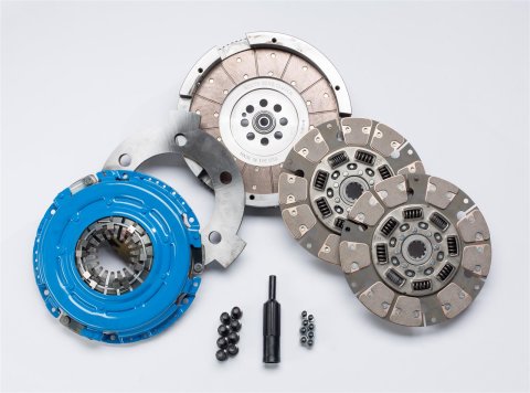 South Bend Clutch Super Street Dual Disc Kits SSDDMAX-CBY Kit, Disc, 1.375 in. - 10-spline, Ceramic Disc, Pressure Plate, Flywheel, Chevy, GMC, 6.6L Diesel, Kit