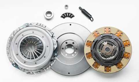South Bend Clutch Dyna Max Organic Kits 04-163TZK Kit, Organic, Single, 1.125 in. - 10-spline, Kevlar® Disc, Pressure Plate, Flywheel, Chevy, GMC, 6.5L Diesel, Kit