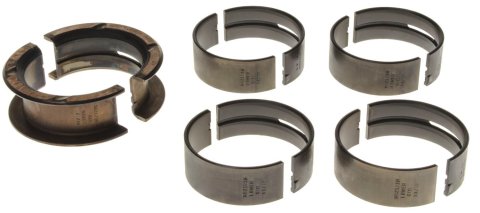 Clevite H-Series Main Bearings MS-590H Bearings, H Series, 1/2 Groove, Standard Size, Tri Metal, Ford, Small Block, Set of 5