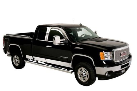 Putco Rocker Panels for 2019-2025 SIERRA 1500 - 9751243GM-2 Panels, GM Stainless Steel 19-21 Sierra LD Crew Cab 5.8ft Short Box