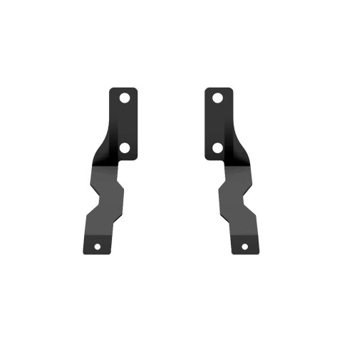 Putco Luminix Hood-Mount Brackets for 2014-2021 TUNDRA - 2205 Mount Bracket, Hood Mount, Stainless Steel, Black Texture Powdercoated, For Mini Block Lamp, Toyota, Pair