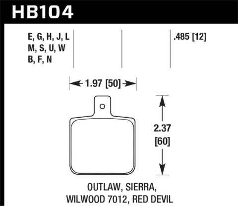 Hawk Performance Blue 9012 Racing Brake Pads HB104E.485 Pads, Ferro-Carbon, 9012, Universal, Set
