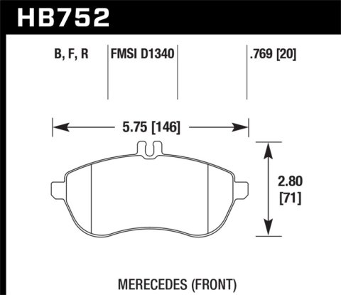 Hawk Performance HPS 5.0 Brake Pads HB752B.769