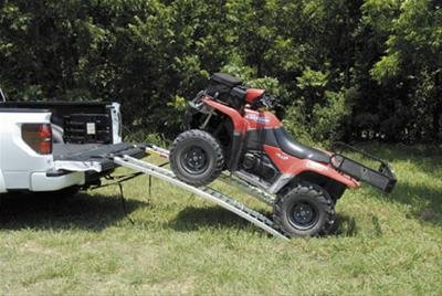 Quadboss ATV Arched Ramps 560055 Ramps, Arched, Loading Ramp Type, 1,500 lbs. Capacity, Aluminum, Natural, 12 in. Width, 89 in. Length, Pair