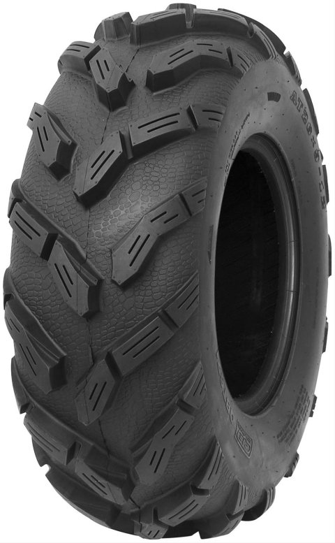 Quadboss QBT671 Mud Tires 26x9-12 Tire, Mud, 26x9-12, Bias-Ply, Blackwall, Front, Each
