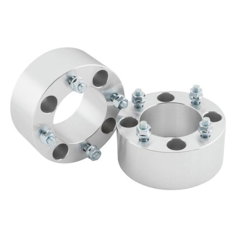 Quadboss 2.5 inch Wheel Spacers 563891 Spacers, 2.50 in. Thick, 4 x 110mm Bolt Pattern, Aluminum, Universal, Pair