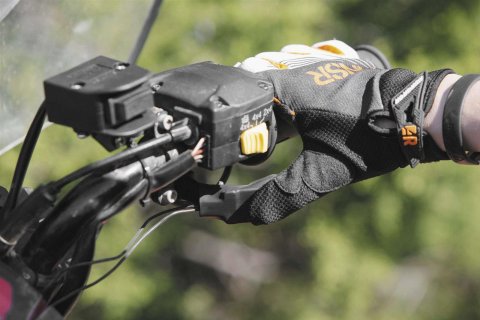 Quadboss ATV Heated Grips 101920 Grips, Heated, Rubber, Black, 120mm Length, Thumb Throttle Compatible, Thumb Warmer, 7/8 in. Bar Diameter, Pair