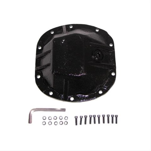 Rugged Ridge Heavy-Duty 10 Bolt Dana 30 Differential Cover 16595.3 Cover, Cast Steel, Black, 30, Kit